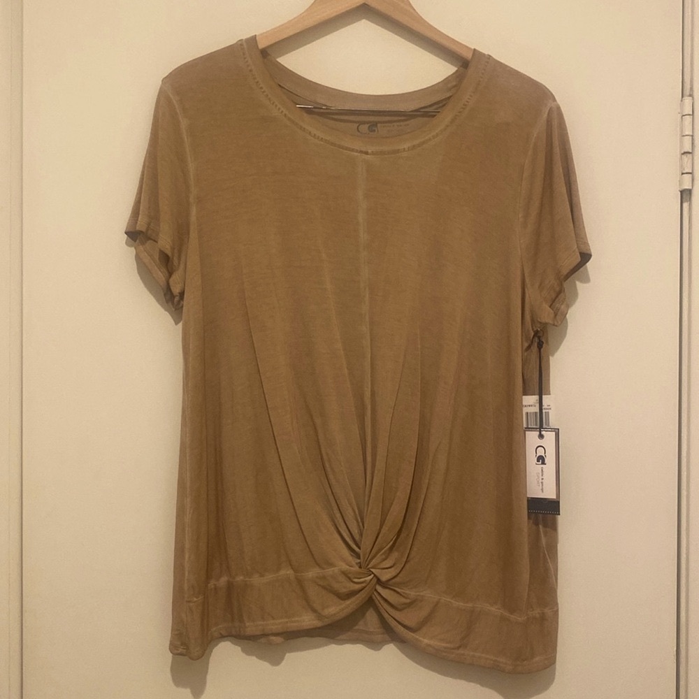 cable & gauge Sport Buttery Soft Dyed Top
